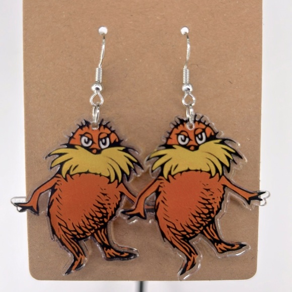 Fashion Jewelry Jewelry - Dr. Seuss Teacher Themed Earrings 2D Acrylic